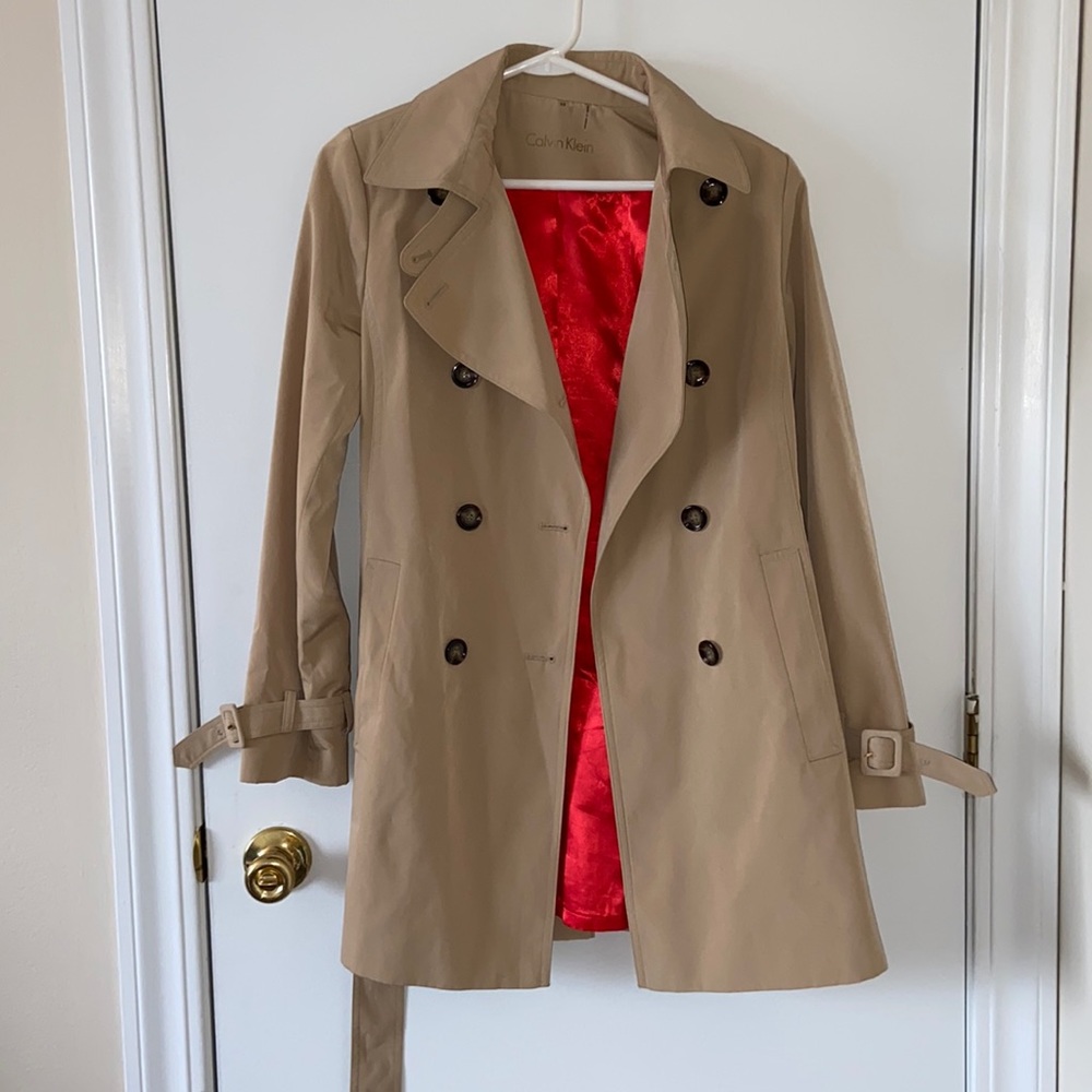 CK Tan Trench Coat